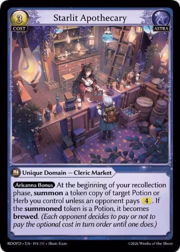 Starlit Apothecary (195), Radiant Origins: Pantheon — Grand Archive card price