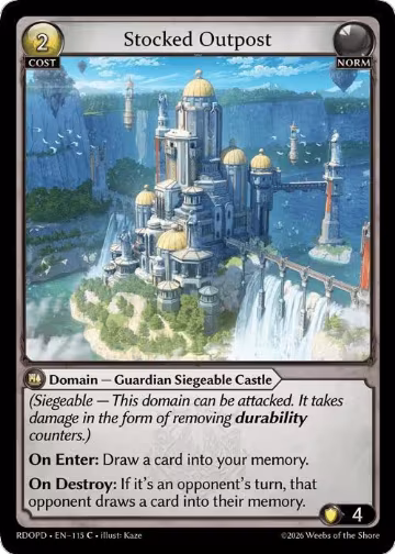 Stocked Outpost (115), Radiant Origins: Pantheon — Grand Archive card price