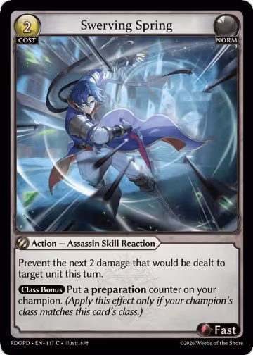 Swerving Spring (117), Radiant Origins: Pantheon — Grand Archive card price