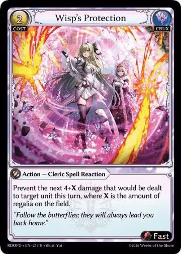 Wisp's Protection (213), Radiant Origins: Pantheon — Grand Archive card price