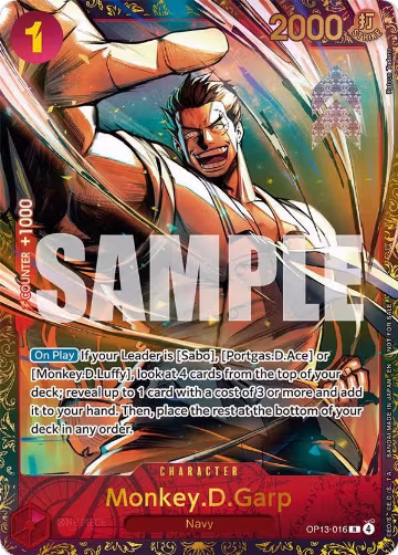 Monkey.D.Garp (Treasure Cup March 2026) (OP13-016), One Piece Promotion Cards — One Piece card price