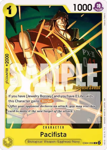 Pacifista (EB04-056), Adventure on Kami's Island Release Event Cards — One Piece card price