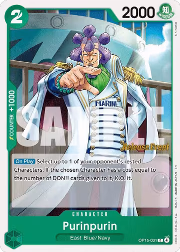 Purinpurin (OP15-031), Adventure on Kami's Island Release Event Cards — One Piece card price