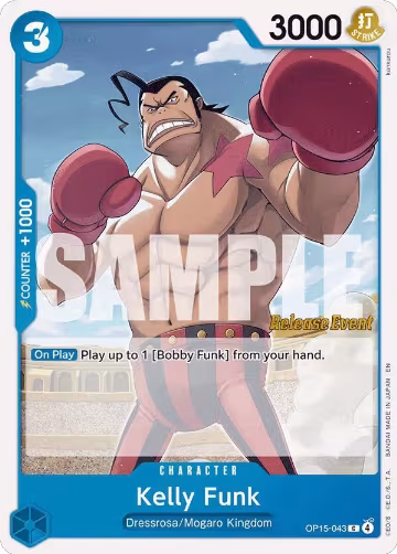 Kelly Funk (OP15-043), Adventure on Kami's Island Release Event Cards — One Piece card price