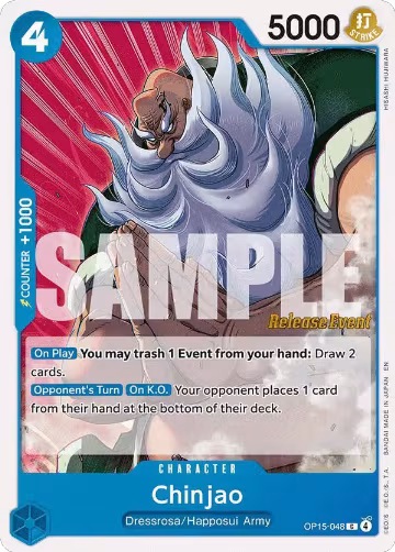 Chinjao (OP15-048), Adventure on Kami's Island Release Event Cards — One Piece card price