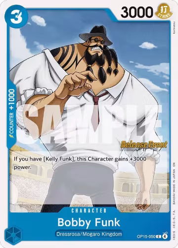 Bobby Funk (OP15-050), Adventure on Kami's Island Release Event Cards — One Piece card price