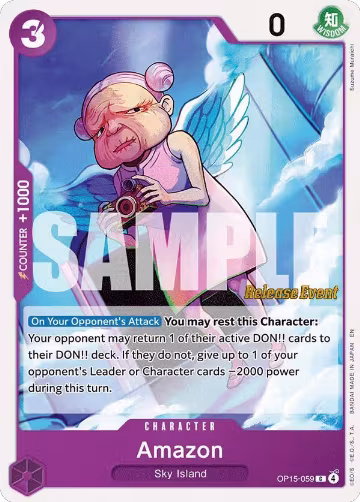 Amazon (OP15-059), Adventure on Kami's Island Release Event Cards — One Piece card price