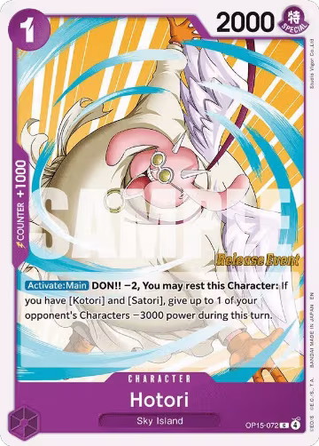 Hotori (OP15-072), Adventure on Kami's Island Release Event Cards — One Piece card price