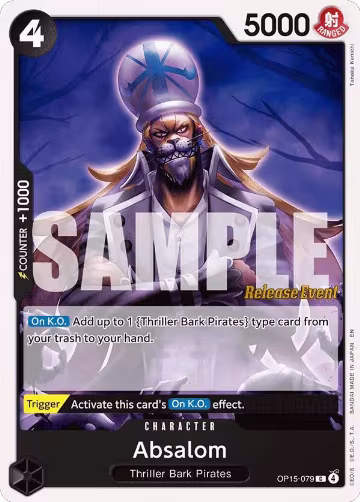 Absalom (OP15-079), Adventure on Kami's Island Release Event Cards — One Piece card price