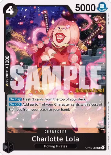 Charlotte Lola (OP15-082), Adventure on Kami's Island Release Event Cards — One Piece card price
