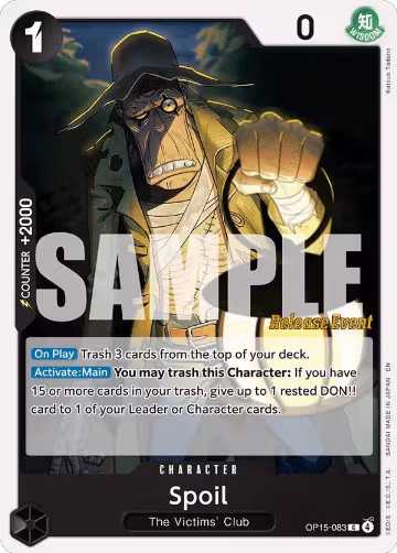 Spoil (OP15-083), Adventure on Kami's Island Release Event Cards — One Piece card price