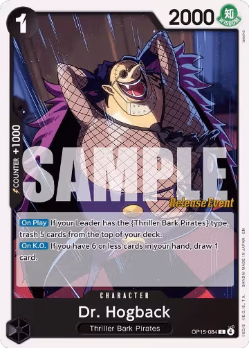 Dr. Hogback (OP15-084), Adventure on Kami's Island Release Event Cards — One Piece card price