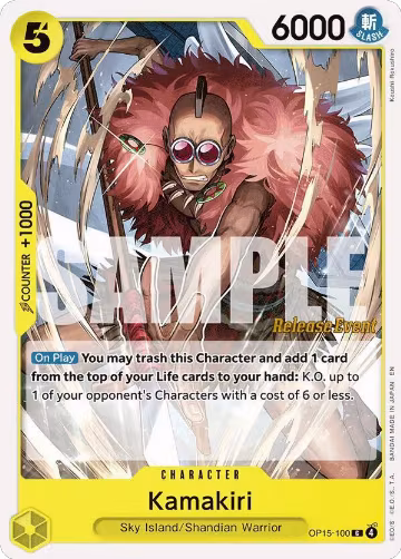 Kamakiri (OP15-100), Adventure on Kami's Island Release Event Cards — One Piece card price