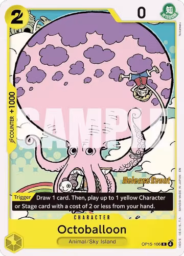 Octoballoon (OP15-106), Adventure on Kami's Island Release Event Cards — One Piece card price