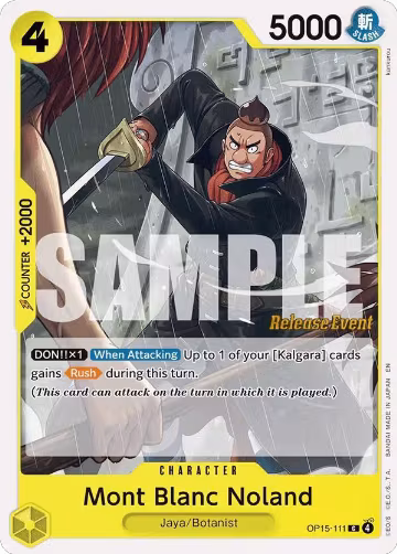 Mont Blanc Noland (OP15-111), Adventure on Kami's Island Release Event Cards — One Piece card price