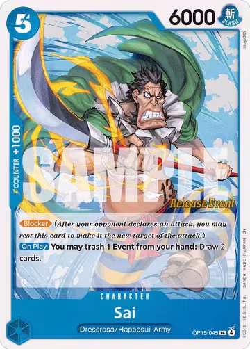 Sai (OP15-045), Adventure on Kami's Island Release Event Cards — One Piece card price