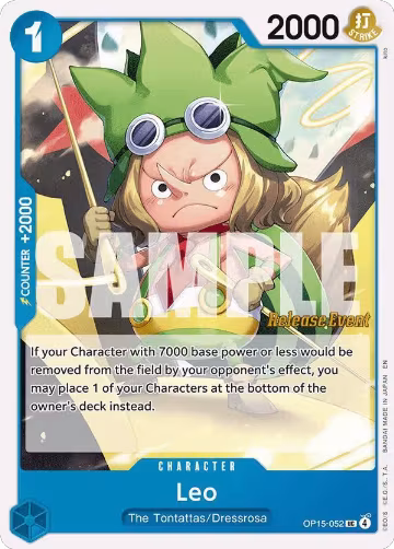 Leo (OP15-052), Adventure on Kami's Island Release Event Cards — One Piece card price