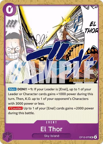 El Thor (OP15-075), Adventure on Kami's Island Release Event Cards — One Piece card price