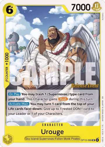 Urouge (OP15-099), Adventure on Kami's Island Release Event Cards — One Piece card price