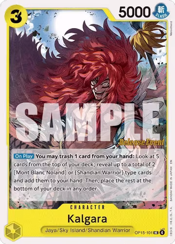 Kalgara (OP15-101), Adventure on Kami's Island Release Event Cards — One Piece card price