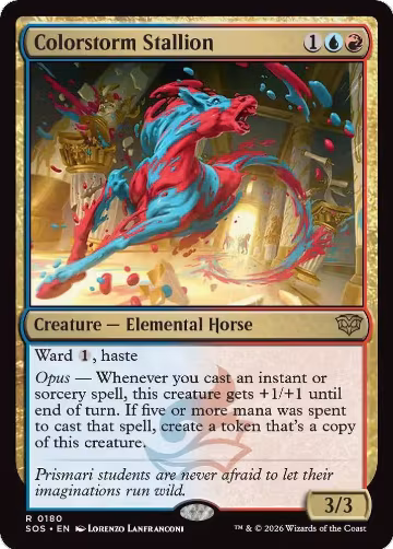 Colorstorm Stallion (180), Secrets of Strixhaven — Magic card price