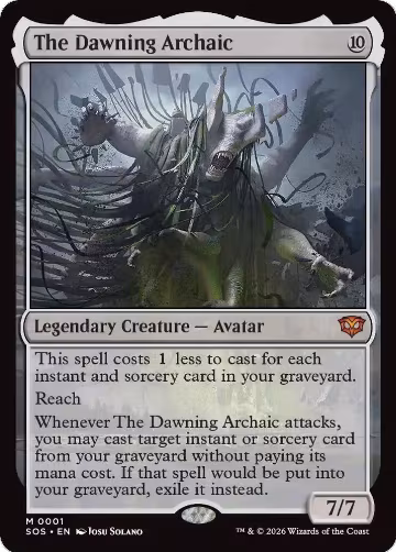 The Dawning Archaic (1), Secrets of Strixhaven — Magic card price