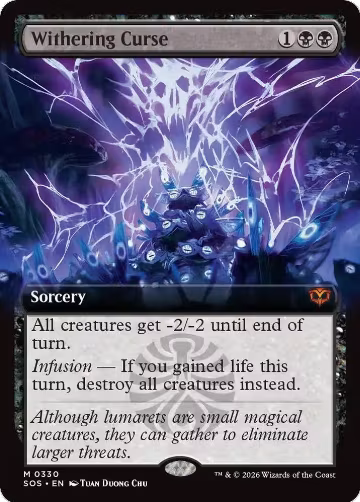 Withering Curse (Extended Art) (330), Secrets of Strixhaven — Magic card price