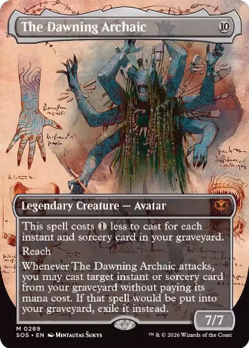 The Dawning Archaic (Borderless) (289), Secrets of Strixhaven — Magic card price