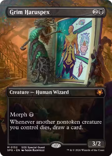 Grim Haruspex (Borderless) (152), Special Guests — Magic card price