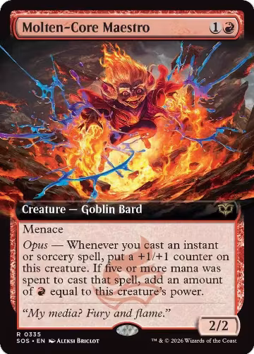 Molten-Core Maestro (Extended Art) (335), Secrets of Strixhaven — Magic card price