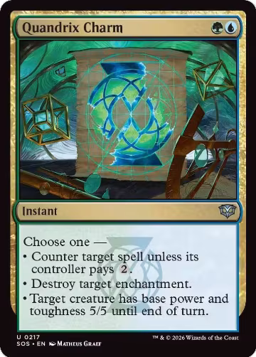 Quandrix Charm (217), Secrets of Strixhaven — Magic card price