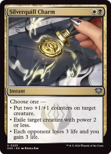 Silverquill Charm (225), Secrets of Strixhaven — Magic card price