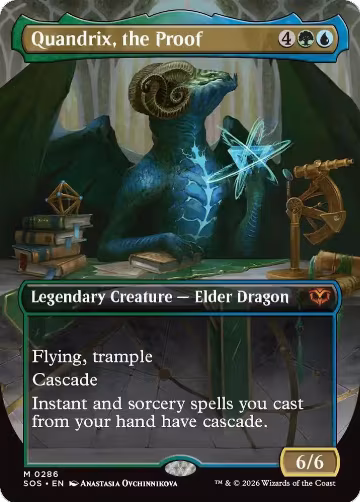 Quandrix, the Proof (Borderless) (286), Secrets of Strixhaven — Magic card price