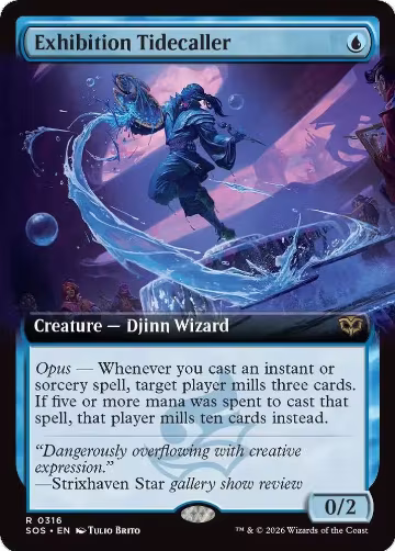 Exhibition Tidecaller (Extended Art) (316), Secrets of Strixhaven — Magic card price