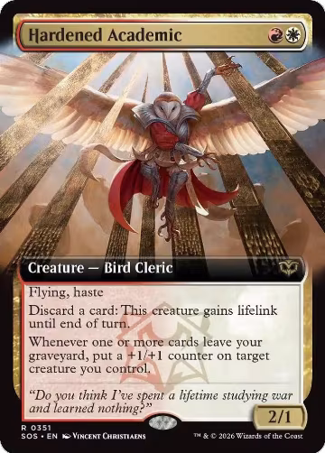 Hardened Academic (Extended Art) (351), Secrets of Strixhaven — Magic card price