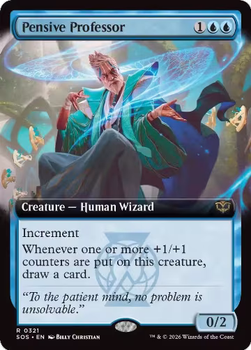 Pensive Professor (Extended Art) (321), Secrets of Strixhaven — Magic card price