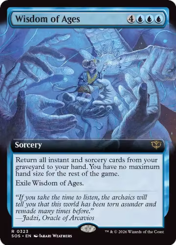 Wisdom of Ages (Extended Art) (323), Secrets of Strixhaven — Magic card price