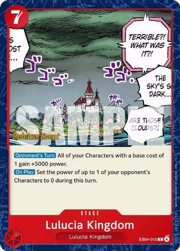 Lulucia Kingdom (EB04-010), Adventure on Kami's Island Release Event Cards — One Piece card price