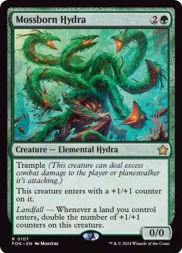 Mossborn Hydra (107), Promo Pack: Lorwyn Eclipsed — Magic card price