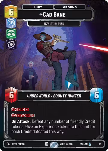 Cade Bane - Now It's My Turn (80) (80), Sector and Regional Promos: Season 1 — Star Wars card price