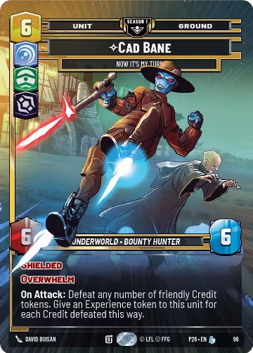 Cade Bane - Now It's My Turn (96) (96), Sector and Regional Promos: Season 1 — Star Wars card price