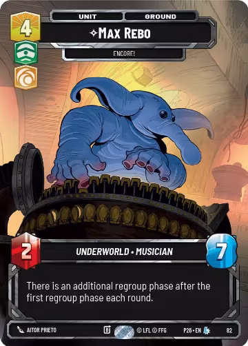 Max Rebo - Encore! (82) (82), Sector and Regional Promos: Season 1 — Star Wars card price