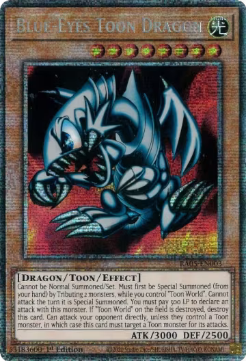 Blue-Eyes Toon Dragon (RA05-EN003), Rarity Collection 5 — Yu-Gi-Oh! card price