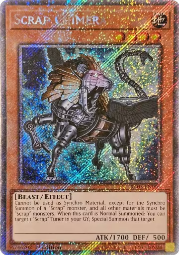 Scrap Chimera (Platinum Secret Rare) (RA05-EN005), Rarity Collection 5 — Yu-Gi-Oh! card price