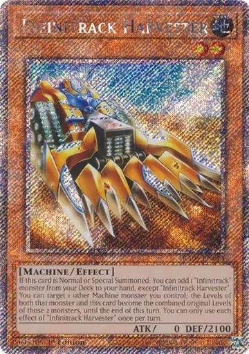 Infinitrack Harvester (Platinum Secret Rare) (RA05-EN014), Rarity Collection 5 — Yu-Gi-Oh! card price