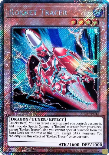 Rokket Tracer (Platinum Secret Rare) (RA05-EN015), Rarity Collection 5 — Yu-Gi-Oh! card price