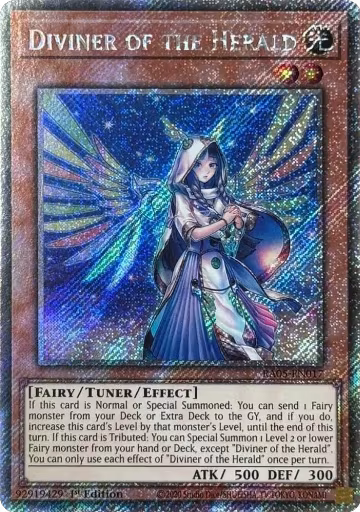Diviner of the Herald (Platinum Secret Rare) (RA05-EN017), Rarity Collection 5 — Yu-Gi-Oh! card price