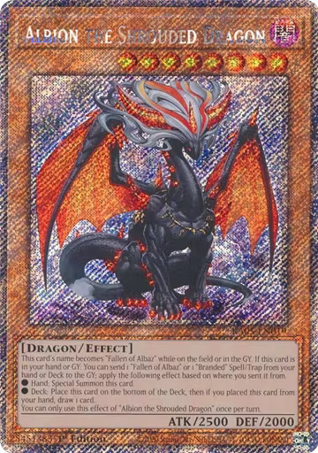 Albion the Shrouded Dragon (Platinum Secret Rare) (RA05-EN019), Rarity Collection 5 — Yu-Gi-Oh! card price
