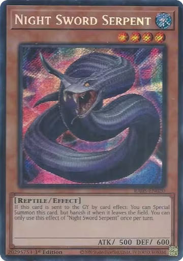 Night Sword Serpent (Secret Rare) (RA05-EN020), Rarity Collection 5 — Yu-Gi-Oh! card price
