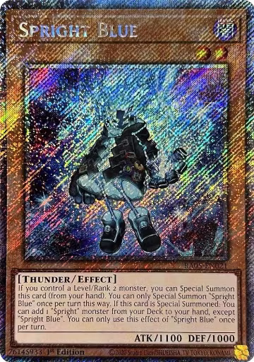 Spright Blue (Platinum Secret Rare) (RA05-EN021), Rarity Collection 5 — Yu-Gi-Oh! card price